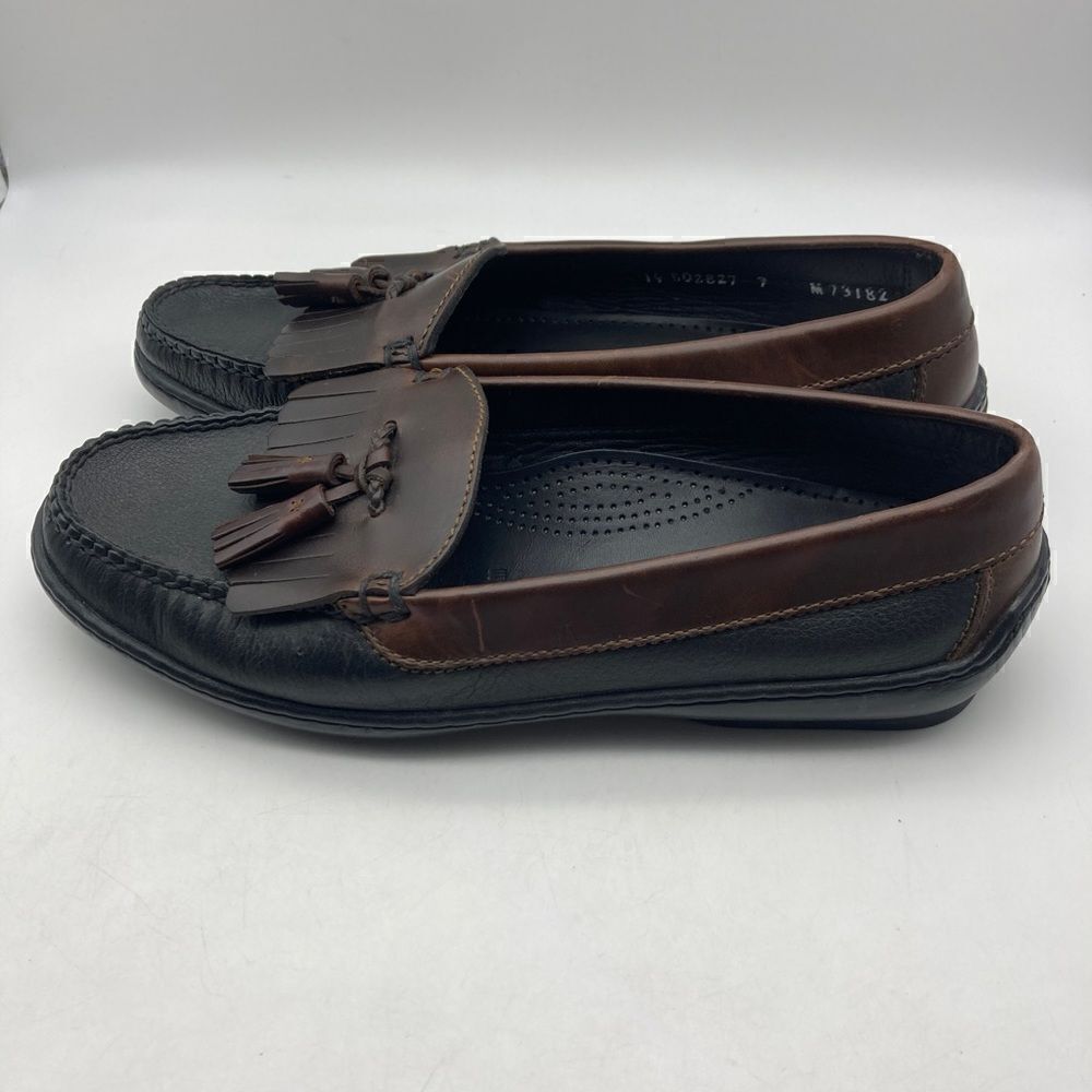 Cole Haan Black/Brown Leather Men’s Loafers Size 9 - Picture 3 of 9